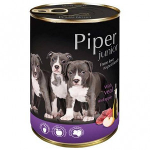 DOLINA NOTECI Piper Junior with veal and apple - Nassfutter für Hunde - 400g