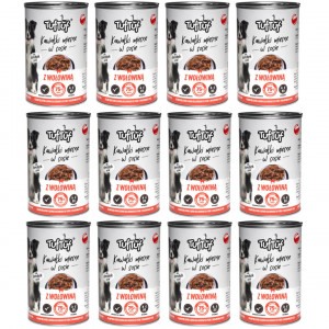 TUF TUF Meatballs mit Rindfleisch - Nassfutter für Hunde - 12x415g