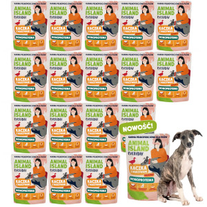 ANIMAL ISLAND Everyday Monoprotein Duck - Nassfutter für Hunde - 18x300g