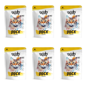 TUF TUF with duck - nassfutter für Katzen - 6x300g