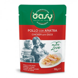OASY More Love Chicken with duck - nassfutter für Katzen - 70g