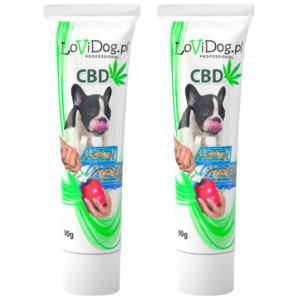 LOVIDOG Funktionspaste mit CBD – Leckerli für Hunde – 2x90g