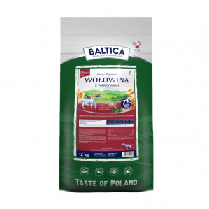 BALTICA Smaki regionów Medium and large breeds Beef with vegetables - trockenfutter für Hunde - 12kg