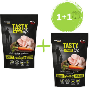 BIOFEED Tasty Dogs Life Geflügel - Nassfutter für Hunde - 2×500g - 1+1 GRATIS!