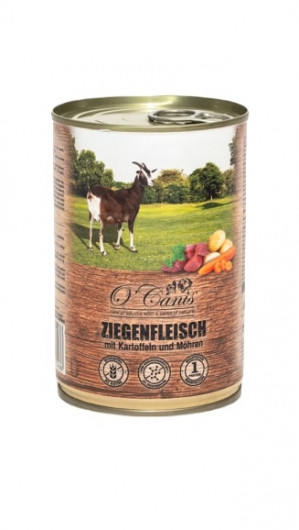 O'CANIS Hundefutter in Dosen - Nassfutter - Ziege und Kartoffeln - 400 g