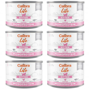 CALIBRA Cat Life Kitten Chicken - Nassfutter für Katzen - 6x200g
