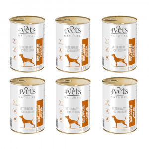 4VETS Natural Weight Reduction Dog - Nassfutter für Hunde - 6x400g