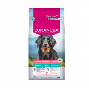 EUKANUBA Special Care Mono-Protein Adult, Lachs – Trockenfutter für Hunde – 12kg