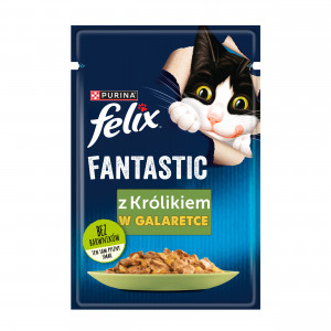 Purina Felix Fantastisches Kaninchen in Gelee - Katzen Nassfutter - 85g