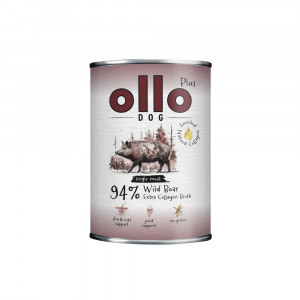 OLLO Plus Collagen Wild boar - Nassfutter für Hunde - 400g