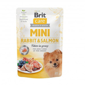 BRIT Care Mini Rabbit&Salmon- Nassfutter für Hunde - 85g