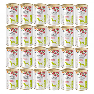4VETS Natural Allergy Lamb Dog - Nassfutter für Hunde - 24x400g