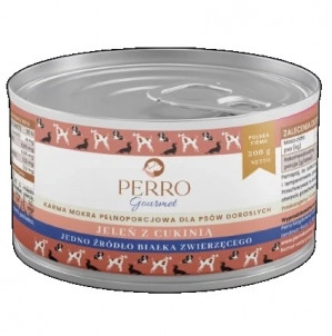 PERRO Gourmet Monoprotein Deer with zucchini - Nassfutter für Hunde - 200g