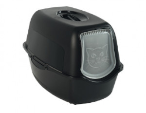 ROTHO Bailey Katzenklo mit Haube Schwarz