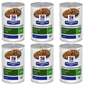 HILL'S Prescription Diet Weight Loss Canine r/d - Nassfutter für übergewichtige Hunde - 6x350g