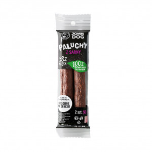 JOHN DOG Roe deer sticks - leckerli für hunde - 50g
