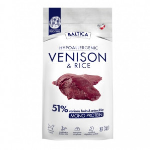 BALTICA Nutraceutic Hypoallergenic Medium breeds Venison with rice - trockenfutter für Hunde - 3kg
