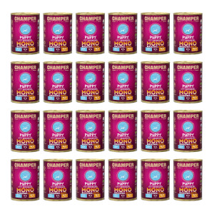 CHAMPER Puppy Monoprotein Pute – Nassfutter für Welpen – 24×400 g