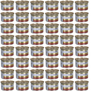 GOURMET GOLD Mousse mit Rindfleisch - Nassfutter für Katzen - 48x85g