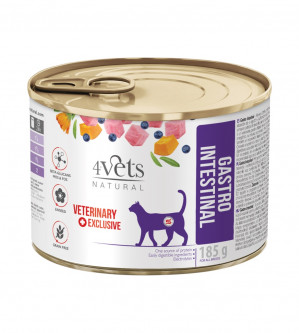  4VETS Natural Gastro Intestinal Cat - Nassfutter für Katzen - 185 g