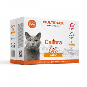 CALIBRA Cat Life Adult - nassfutter für Katzen - 12x85g