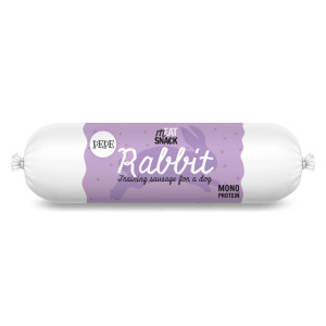 PAKA ZWIERZAKA Pepe Sausage Rabbit - leckerli für hunde - 200g