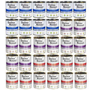 DOLINA NOTECI Premium MIX 3 Geschmacksrichtungen – Nassfutter für Hunde – 30×800g