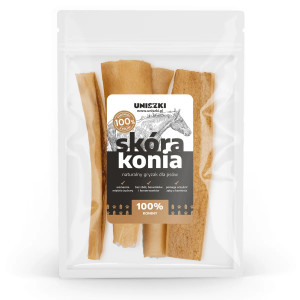 UNISZKI Pferdehaut - Leckerli für Hunde - 100g