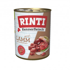 RINTI Kennerfleisch Lamb - Nassfutter für Hunde - 800g