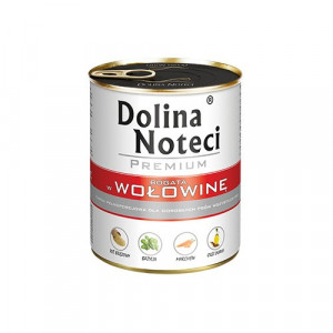 DOLINA NOTECI Premium reich an Rindfleisch - Nassfutter für Hunde - 800g