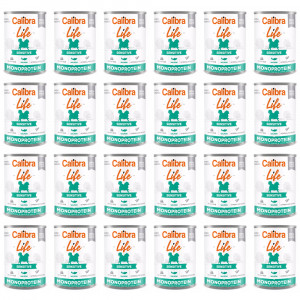 CALIBRA Dog Life Sensitive Lachs mit Reis - Nassfutter für Hunde - 24x400g