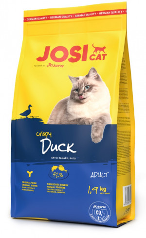 JOSERA JosiCat Crispy Duck - Trockenfutter für Katzen - 1,9 kg 