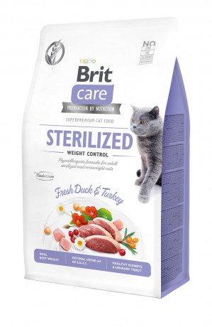 BRIT Care Grain-Free Sterilized Weight Control - Trockenfutter für Katzen - 2 kg 