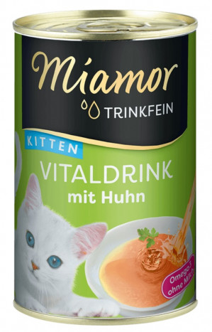 MIAMOR Trinkfein Kitten Vitaldrink with chicken - Katze behandeln - 135ml
