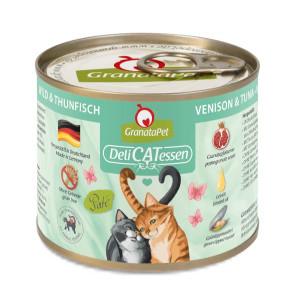 GRANATAPET DeliCATessen Venison and tuna - nassfutter für Katzen - 200g