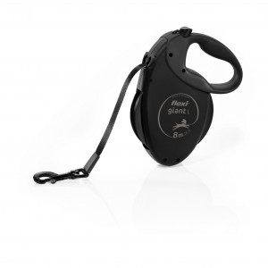 FLEXI Giant Gurt Black Edition - automatische Hundeleine - 8 m