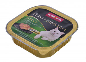 ANIMONDA Vom Feinsten Adult Classic Cat Beef, salmon, spinach - nassfutter für Katzen - 100g