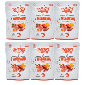 TUF TUF Beef with pumpkin - Nassfutter für Hunde - 6x300g