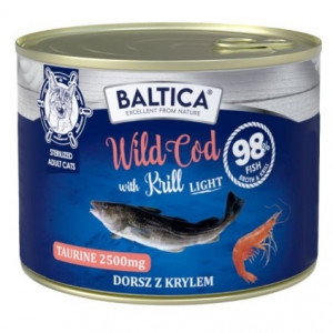 BALTICA Excellent Wild cod with krill Light - nassfutter für Katzen - 185g