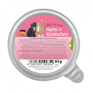 GRANATAPET Filet á la carte Chicken with rabbit - nassfutter für Katzen - 85g
