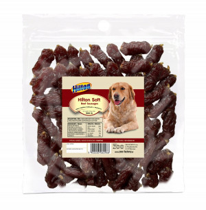 HILTON Weichwürste mit Rindfleisch – Delikatesse für Hunde – 500g