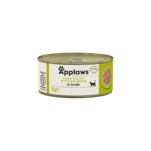 APPLAWS Tuna Fillet with Seaweed in Broth - nassfutter für Katzen - 70g