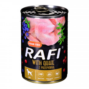 DOLINA NOTECI Rafi with quail - Nassfutter für Hunde - 400 g