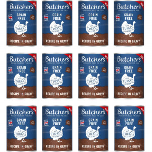 BUTCHER'S Original Recipe in gravy Kawałki z indykiem w sosie - mokra karma dla psa - 12x400g