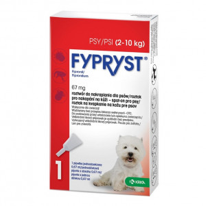 FYPRYST 67mg S (2-10kg) - tropfen gegen flöhe und zecken für hunde – 1x0,67ml