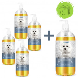 EUROWET Weißes Fell - Hundeshampoo - 1 l - 4+1 GRATIS!