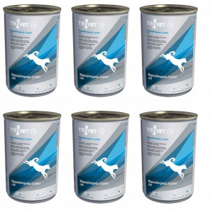 TROVET Hypoallergenic LRD mit Lammfleisch – Nassfutter für Hunde – 6×400 g