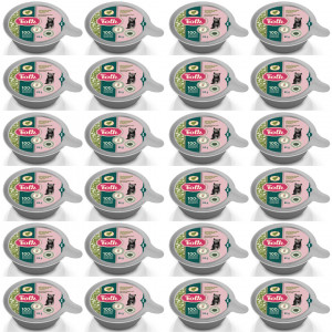 FOLK Kitten Zartes Putenmenü für Kätzchen – Nassfutter für Katzen – 24x85g