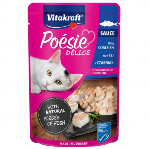 VITAKRAFT Poesie Delice blackfish - Nassfutter für Katzen - 85 g