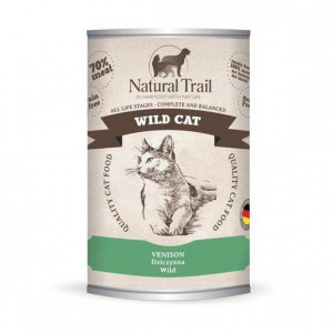 NATURAL TRAIL Wild Cat Venison - nassfutter für Katzen - 400g